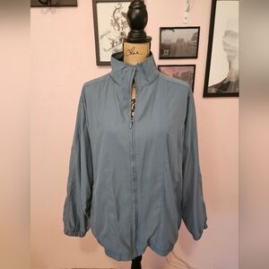 Vintage Norm Thompson Blue Bomber Jacket